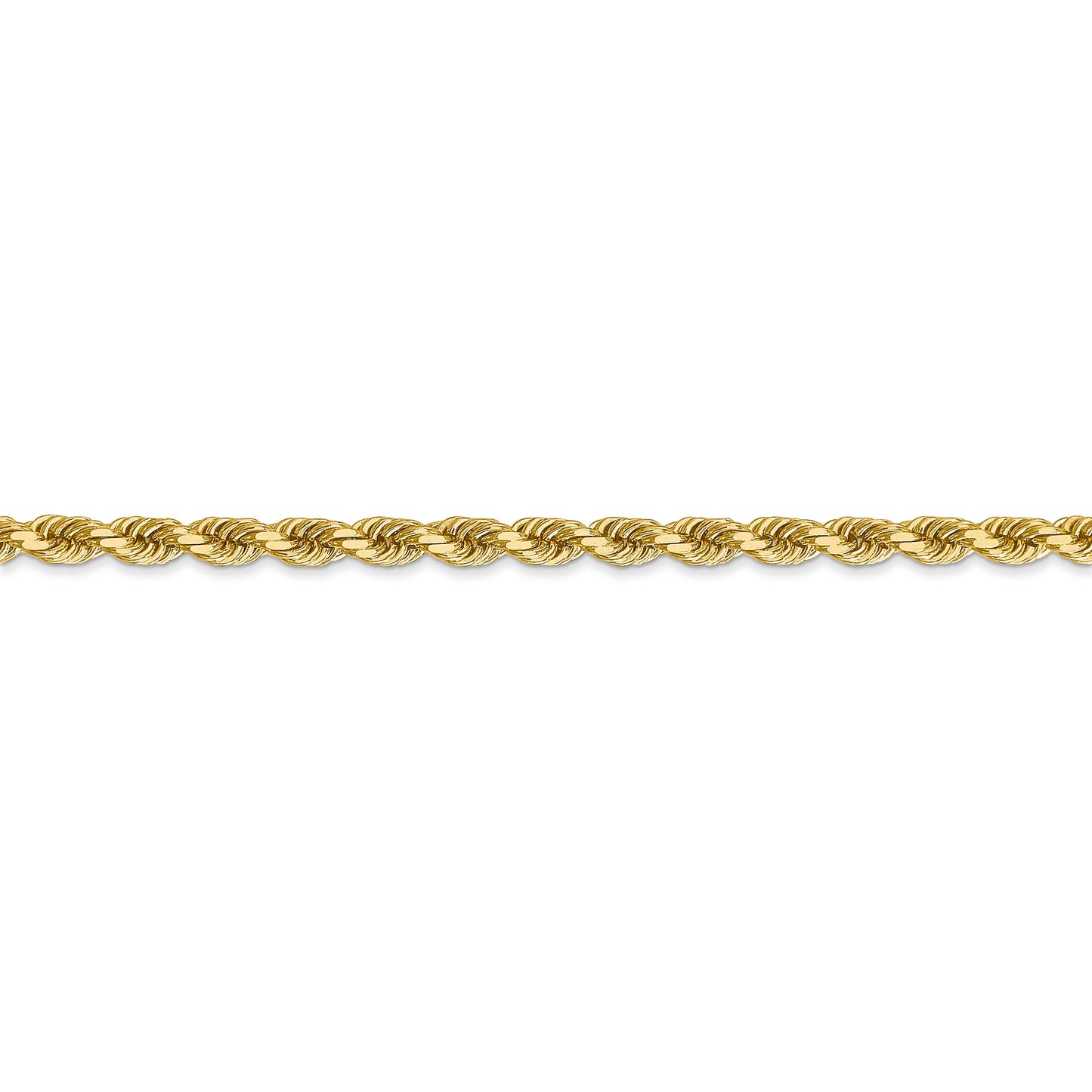 14k 1.75mm D/C Rope with Lobster Clasp Chain