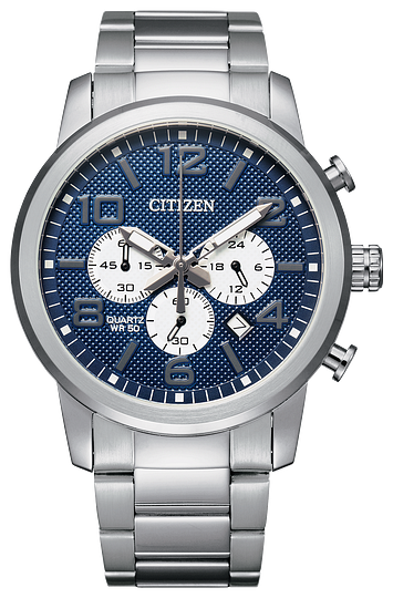 QUARTZ-MEN QUARTZ WR50 SS BRAC BLUE