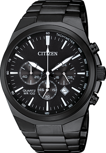 QUARTZ-MEN QUARTZ WR100 SSB BRAC BLCK