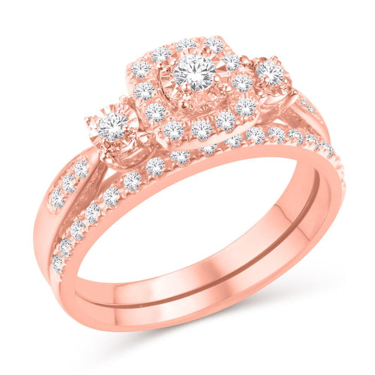 10KT All Rose Gold 0.50 Carat Fancy Bridal-0526099-ALR