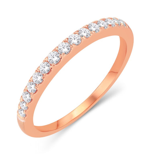 14K Rose Gold 0.95 Carat Classic Ladies Band-0725871-RG