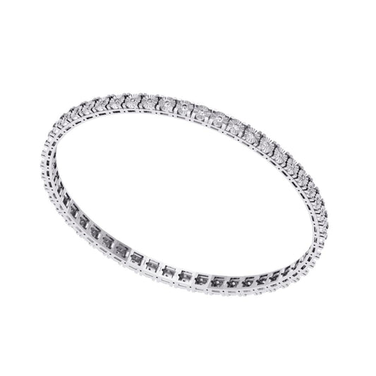 10KT White Gold 0.70 Carat Classic Ladies Bracelet-1130006-WG