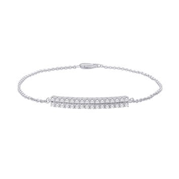 14K White Gold 0.95 Carat Fashion Bracelet-1225062-WG