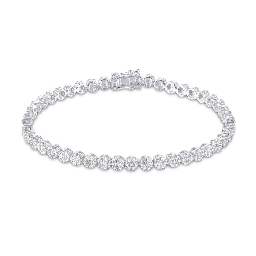 10KT White Gold 2.00 Carat Ladies Bracelet-1225836-WG