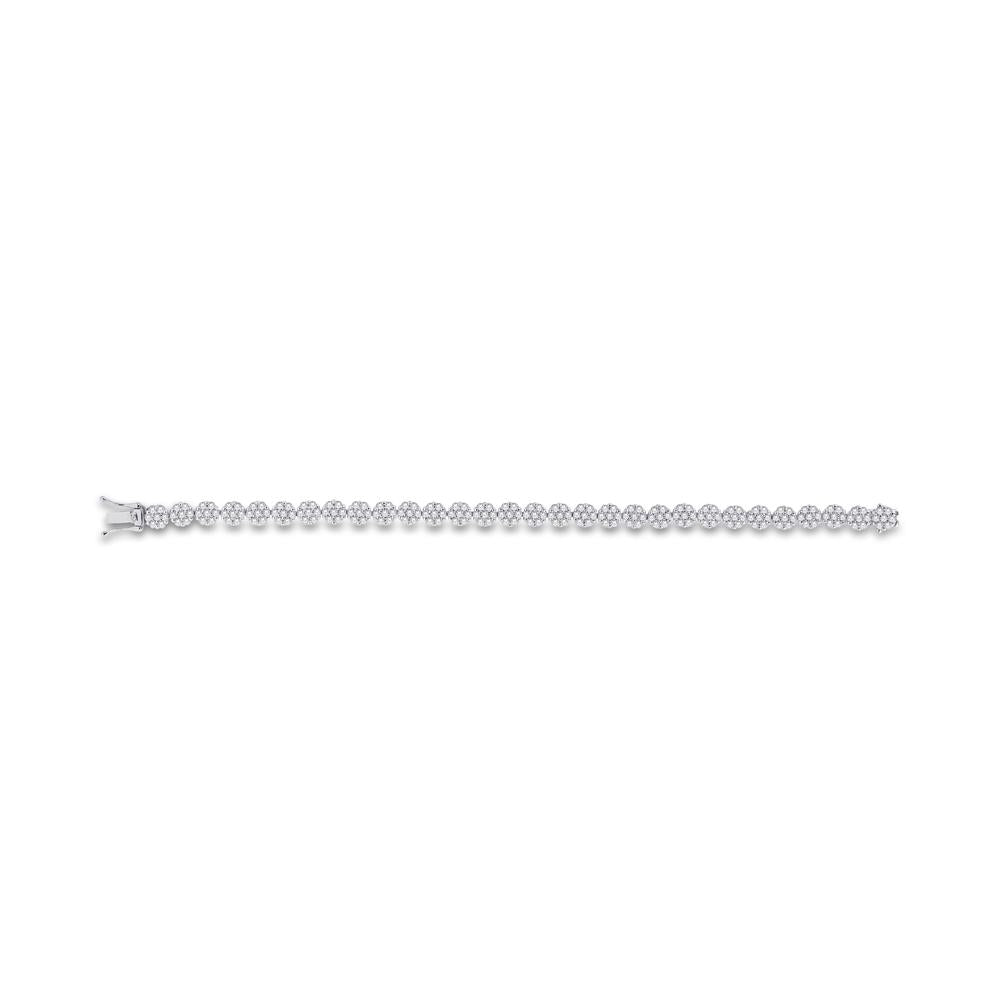 10KT White Gold 2.00 Carat Ladies Bracelet-1225836-WG