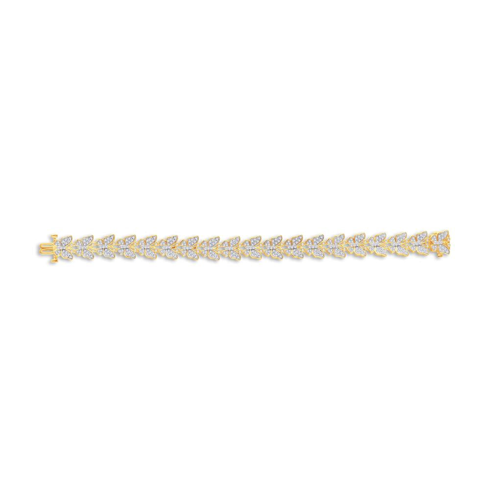 10KT Yellow Gold 3.39 Carat Butterfly Bracelet (7 INCH)-1225867-YG