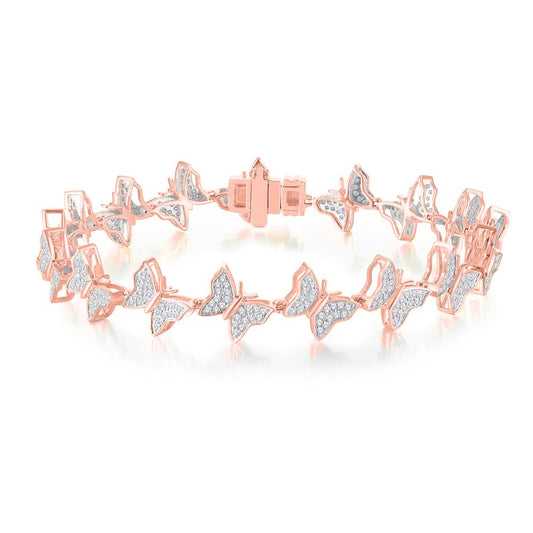 10KT Rose Gold 0.96 Carat Ladies Bracelet (7 INCH)-1225868-RG