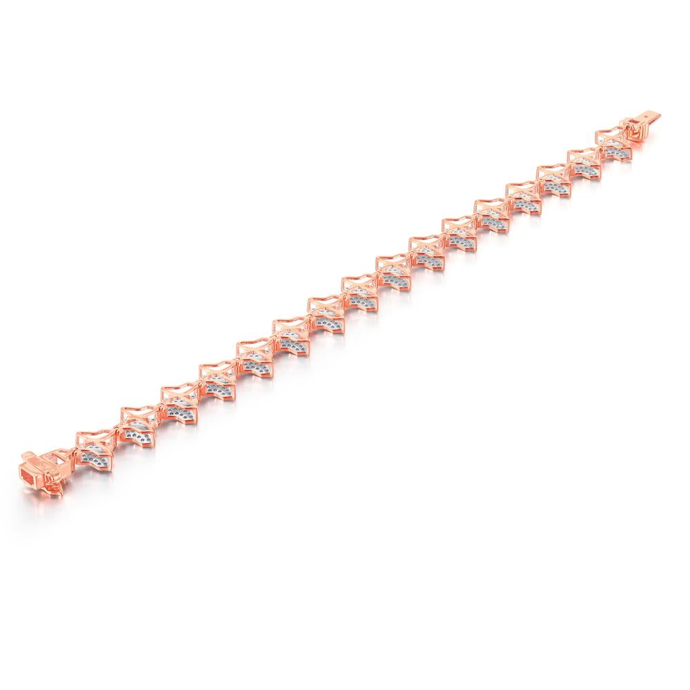 10KT Rose Gold 0.96 Carat Ladies Bracelet (7 INCH)-1225868-RG