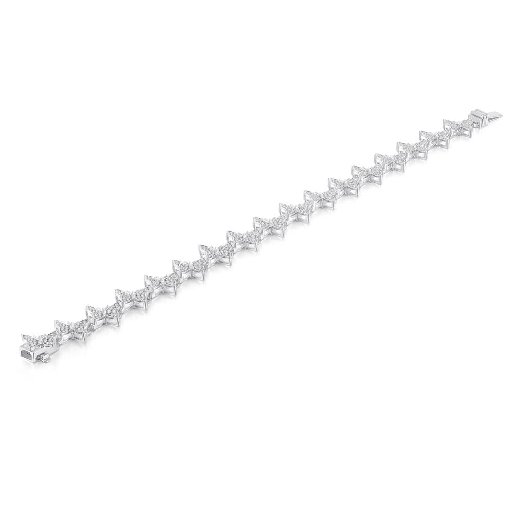 10KT White Gold 0.96 Carat Ladies Bracelet (7 INCH)-1225868-WG