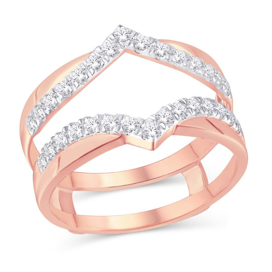 10KT Rose Gold 0.50 Carat Ladies Band-2025037-RG